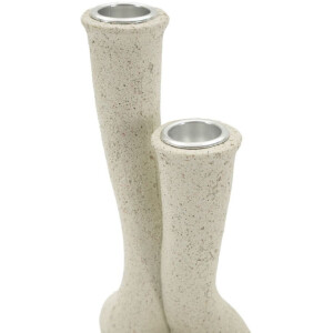 Mauro Ferretti Candeliere Stons 10x6,5x17,5 cm crema
