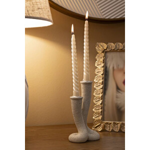 Mauro Ferretti Candeliere Stons 10x6,5x17,5 cm crema