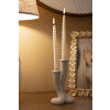 Mauro Ferretti Candeliere Stons 10x6,5x17,5 cm crema