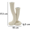 Mauro Ferretti Candeliere Stons 10x6,5x17,5 cm crema