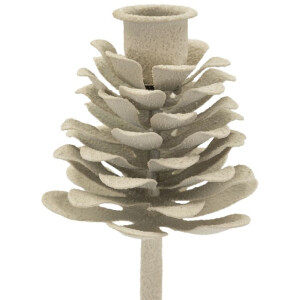 Mauro Ferretti Candeliere Pigna Dune 9,5x22,5 cm crema