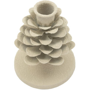 Mauro Ferretti Candeliere Pigna Düne 9,5x11,5 cm crema