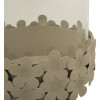 Mauro Ferretti Candeliere Düne con vetro 14x21 cm crema
