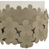 Mauro Ferretti Candeliere Düne con vetro 12x16 cm crema