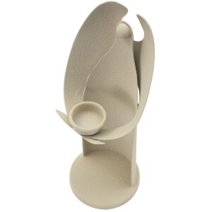 Mauro Ferretti Candeliere Dune Angelo 12,5x10x30 cm crema