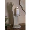 Mauro Ferretti Candeliere Dune Angelo 12,5x10x30 cm crema
