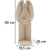 Mauro Ferretti Candeliere Dune Angelo 12,5x10x30 cm crema