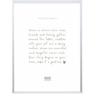 Deknudt S029D1 Cornice in alluminio argento 10x15-30x40 cm con supporto