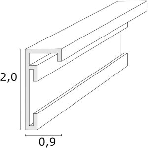 Deknudt S029D1 Cornice in alluminio argento 10x15-30x40 cm con supporto