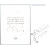 Deknudt S029D1 Cornice in alluminio argento 10x15-30x40 cm con supporto