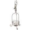 Clayre & Eef 5Y1320 Cesto decorativo testa di cervo grigio vintage 28x28x68 cm