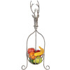 Clayre & Eef 5Y1320 Cesto decorativo testa di cervo grigio vintage 28x28x68 cm