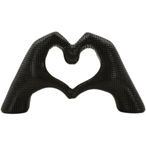 Scultura Mani Lover in resina nera 25x7,5x13,5 cm figura...
