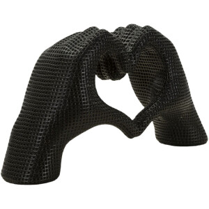 Scultura Mani Lover in resina nera 25x7,5x13,5 cm figura...