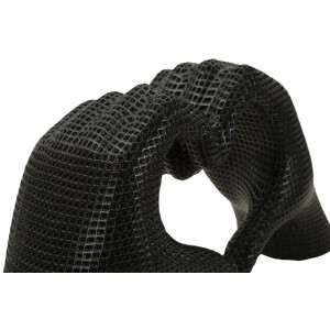 Scultura Mani Lover in resina nera 25x7,5x13,5 cm figura decorativa moderna