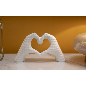 Mauro Ferretti Scultura Mani Lover Bianco 25x7.5x13.5cm Poliresina Bianco