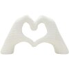 Mauro Ferretti Scultura Mani Lover Bianco 25x7.5x13.5cm Poliresina Bianco