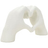Mauro Ferretti Scultura Mani Lover Bianco 25x7.5x13.5cm Poliresina Bianco
