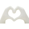 Mauro Ferretti Scultura Mani Lover Bianco 25x7.5x13.5cm Poliresina Bianco