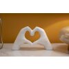 Mauro Ferretti Scultura Mani Lover Bianco 25x7.5x13.5cm Poliresina Bianco