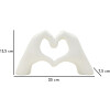 Mauro Ferretti Scultura Mani Lover Bianco 25x7.5x13.5cm Poliresina Bianco