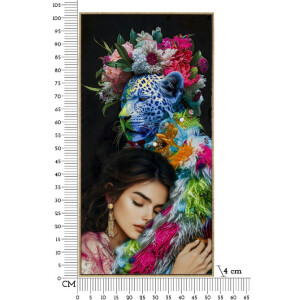 Mauro Ferretti Quadro Moira con cornice 52x4x102 cm