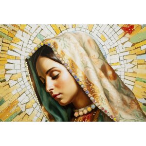 Mauro Ferretti Quadro Madonna con cornice 72x4x102 cm