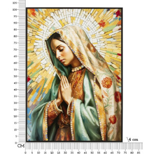Mauro Ferretti Quadro Madonna con cornice 72x4x102 cm