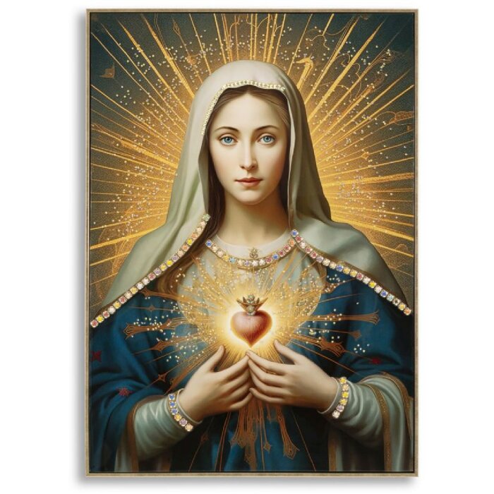 Mauro Ferretti Quadro Madonna con cornice 72x4x102 cm