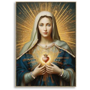 Mauro Ferretti Quadro Madonna con cornice 72x4x102 cm