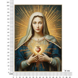 Mauro Ferretti Quadro Madonna con cornice 72x4x102 cm