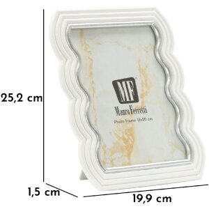 Mauro Ferretti Cornice Curty 15x20 cm bianco