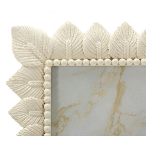 Mauro Ferretti Cornice Foglia Chiaro crema 20x25 cm poliresina vetro