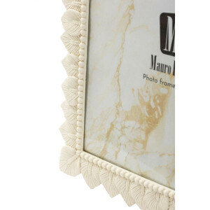 Mauro Ferretti Cornice Foglia Chiaro crema 20x25 cm poliresina vetro