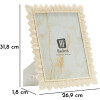 Mauro Ferretti Cornice Foglia Chiaro crema 20x25 cm poliresina vetro