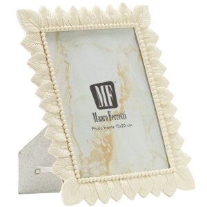 Mauro Ferretti Cornice Helles Blatt 15x20 cm crema