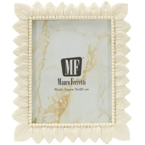 Mauro Ferretti Cornice Helles Blatt 15x20 cm crema