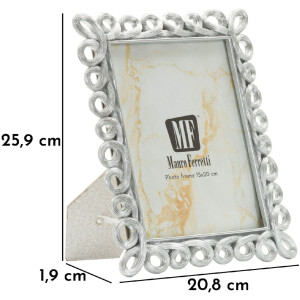 Mauro Ferretti Cornice Hollow 15x20 cm argento