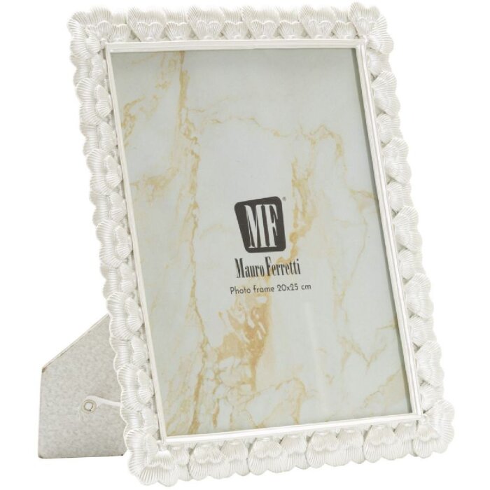 Mauro Ferretti Cornice Cuore 20x25 cm bianca poliresina vetro