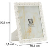 Mauro Ferretti Cornice Cuore 20x25 cm bianca poliresina vetro