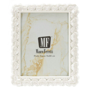 Mauro Ferretti Cornice Cuore Bianco 15x20 Poliresina Vetro