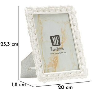 Mauro Ferretti Cornice Cuore Bianco 15x20 Poliresina Vetro