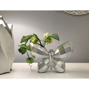 Mauro Ferretti Vaso Farfalla 22,5x8x15 cm argento