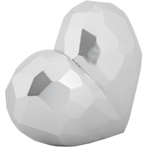 Mauro Ferretti Vaso a forma di cuore 19x9x18 cm argento