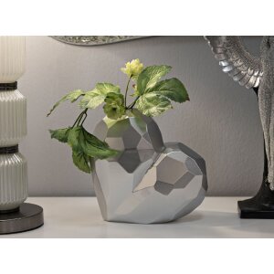 Mauro Ferretti Vaso a forma di cuore 19x9x18 cm argento