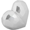 Mauro Ferretti Vaso a forma di cuore 19x9x18 cm argento