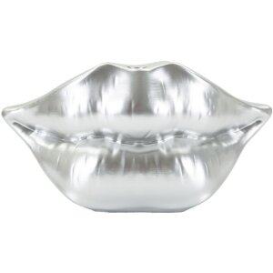 Mauro Ferretti Vaso Labbra 23x8x12 cm argento
