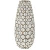 Mauro Ferretti Vaso Tibet Ø 20x45,5 cm bianco perla