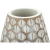 Mauro Ferretti Vaso Tibet Ø 20x45,5 cm bianco perla