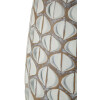 Mauro Ferretti Vaso Tibet Ø 20x45,5 cm bianco perla